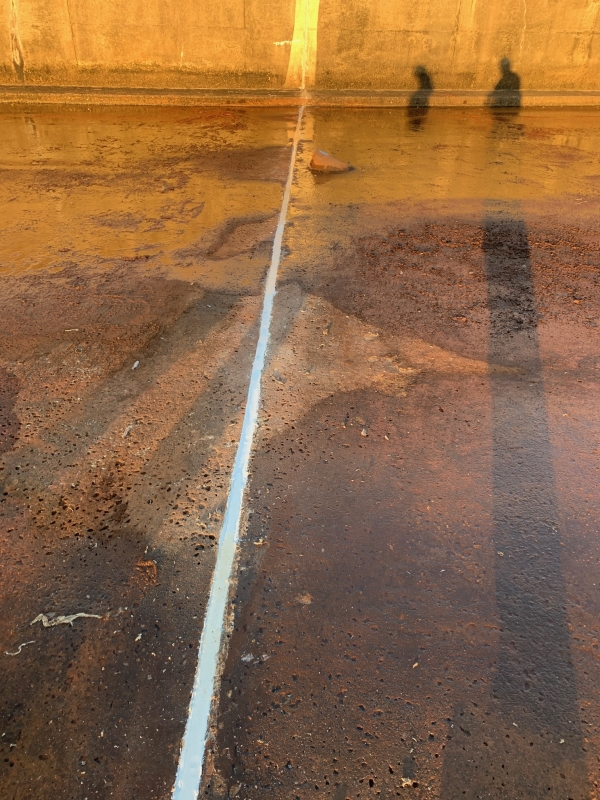 Recently replaced joint sealant