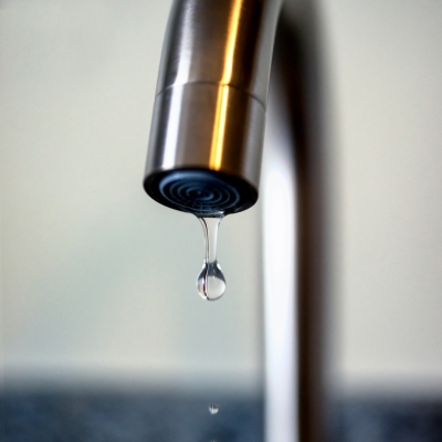 water faucet dripping
