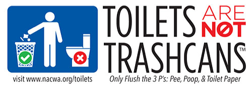 toilets are not trashcans